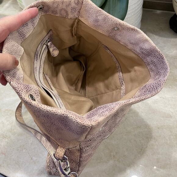 Kate Landry leather shoulder bag/clutch cheetah - Picture 8 of 10